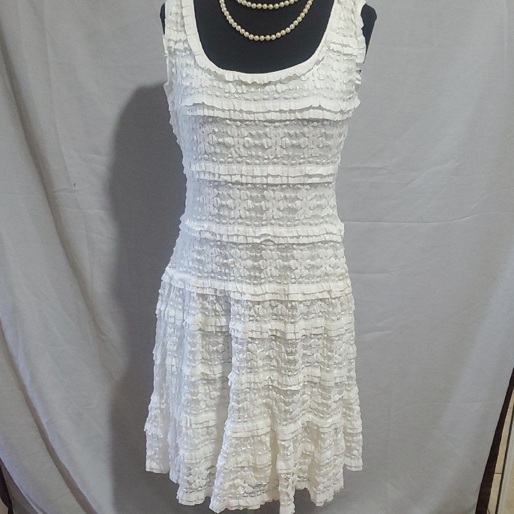 Max Edition White Tiered Sundress